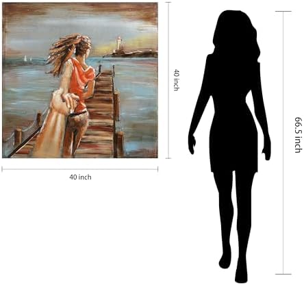 Empire Art Direct Romantic Girl Metal Wall Art