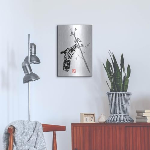 Giraffe Metal Wall Art 16x24 by Pechane