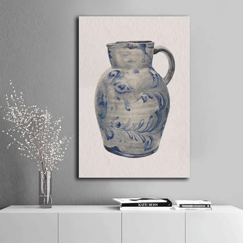 Vintage Pitcher Canvas Wall Art Print 16x24inch