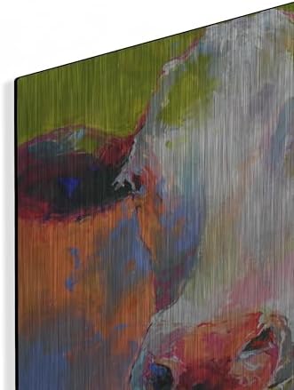 Art Cow Metal Wall Art by Richard Wallich 16x12
