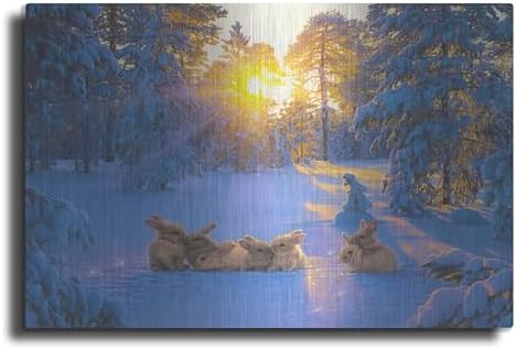 Fluffy Friends Metal Wall Art 24x16