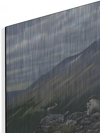 Generations Stone Sheep Metal Wall Art by Mark Mueller 24x16