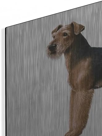 Airdale Terrier Metal Wall Art 24x16