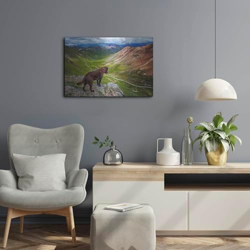 A Dog On An Adventure Metal Wall Art 24x16