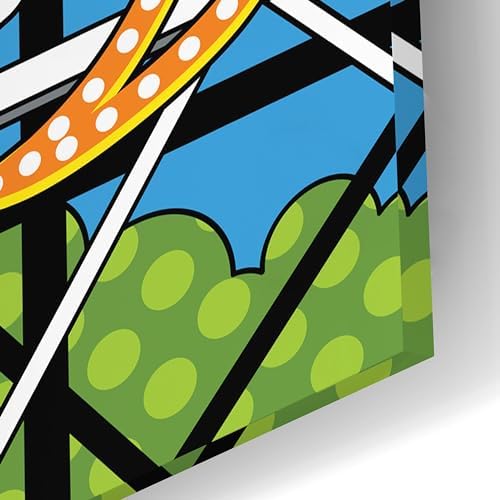 Epic Art Jack Rabbit Roller Coaster Acrylic Wall Art 24x16