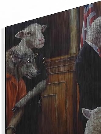 Eyewitness Metal Wall Art by Lucia Heffernan 16x12