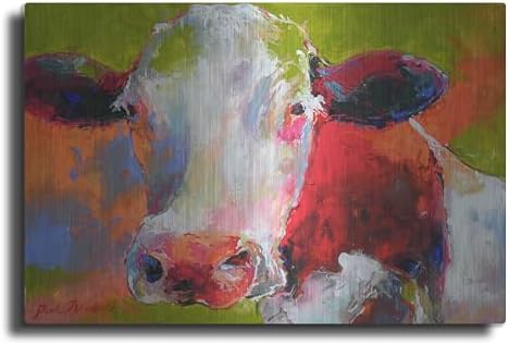 Art Cow Metal Wall Art by Richard Wallich 16x12