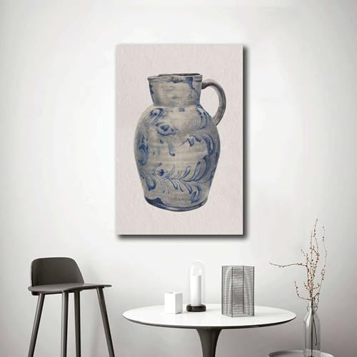 Vintage Pitcher Canvas Wall Art Print 16x24inch