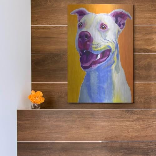Pit Bull - Honey Metal Wall Art 12x16