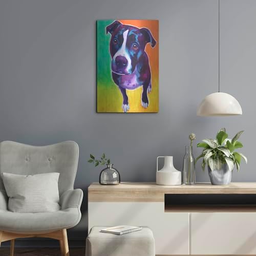 Pit Bull - Truman Metal Wall Art 16x24