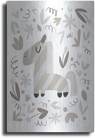 Sleepy Zebra Metal Wall Art 12x16