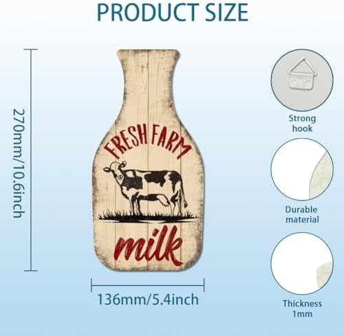 Globleland Fresh Farm Milk Vintage Metal Tin Sign 106x54inch