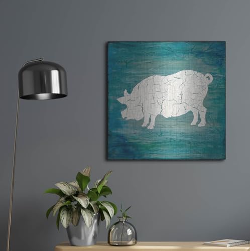 Farm Pig Wall Art by Lightbox Journal 24x24