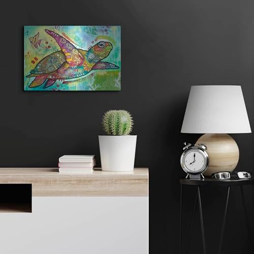 Luxe Metal Art Sea Turtle 2 Wall Art 24x16