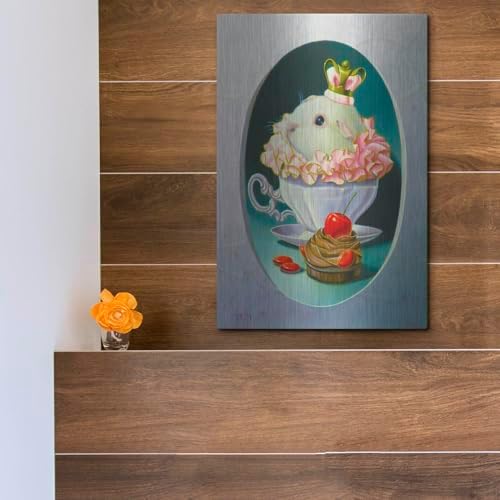 Luxe Metal Art The Guinea Pig With Sweets 12x16