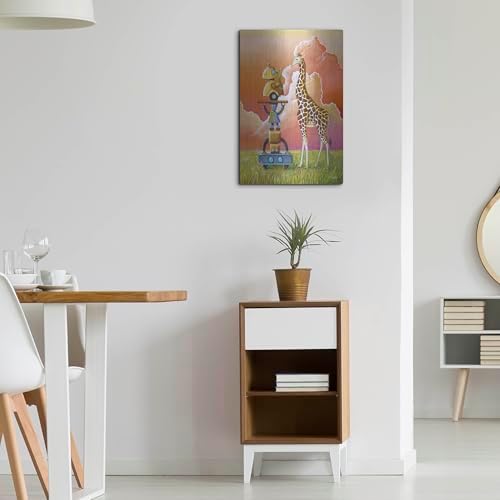 Robots On Safari Metal Wall Art 16x24