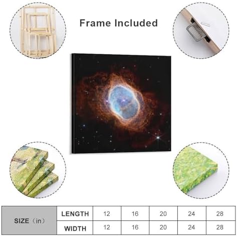 James Webb Space Telescope Poster 24x24 Inch Modern Wall Art