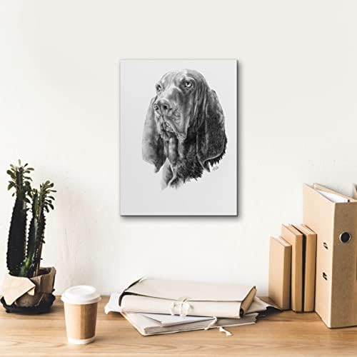 Epic Graffiti B and T Coonhound Canvas Art 12x16