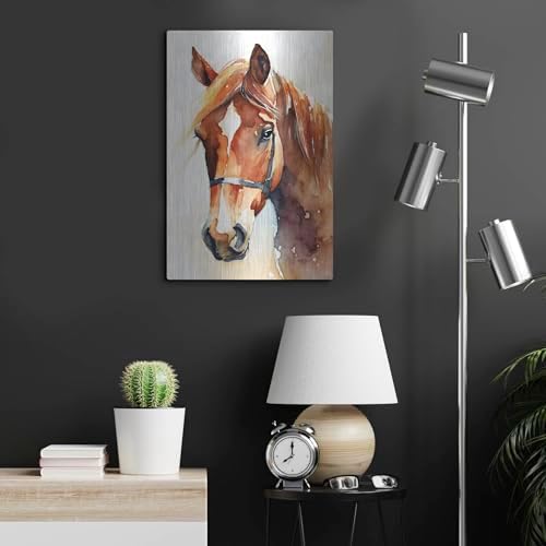 Horse 2 Metal Wall Art by Petals Prints Design