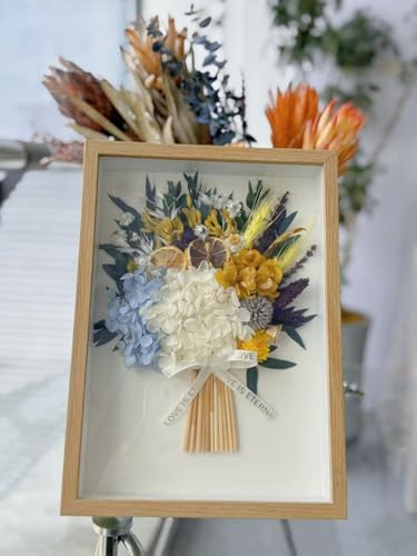 Pastoral Style Dried Flowers Wall Art 8x12 Inch