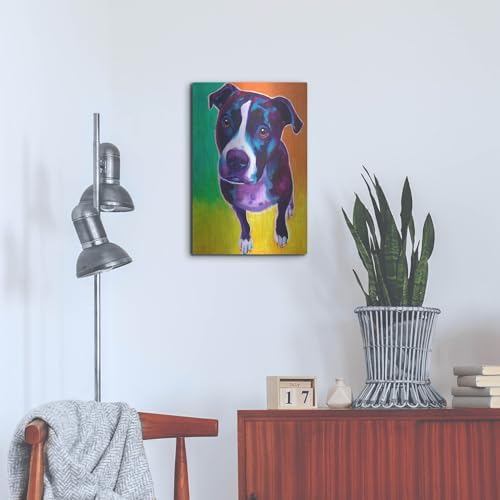 Pit Bull - Truman Metal Wall Art 16x24