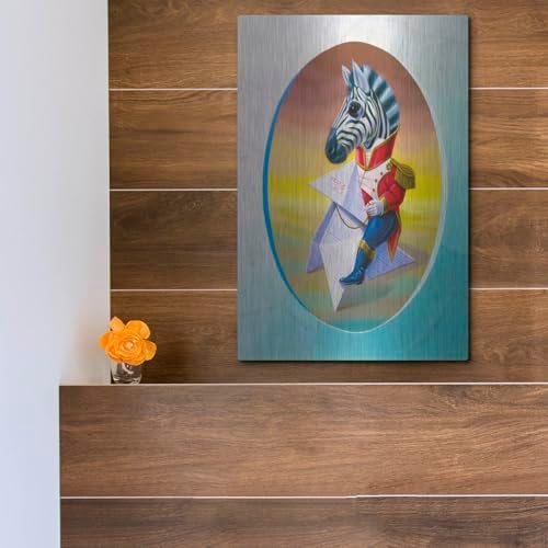 Mister Zebra Metal Wall Art 12x16