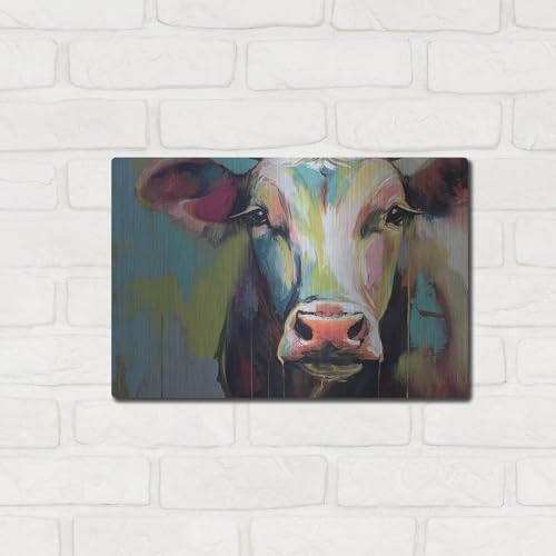The Cow No 2 Metal Wall Art by Andreas Magnusson