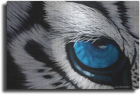 Tiger Eye Metal Wall Art by Jan Henderson 24x16