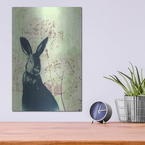 Wild Rabbit Metal Wall Art 12x16 by Trudy Rice