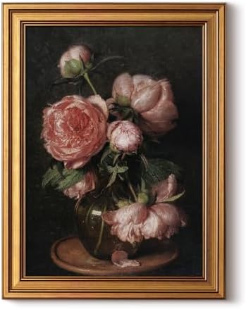 ARPEOTCY Gold Framed Canvas Wall Art 12x16inch