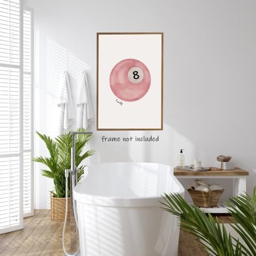 SFAOHPR Vintage Pool Ball Wall Art Retro 12x16inch Poster