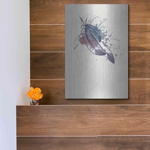 Eagle Feather II Metal Wall Art 12x16