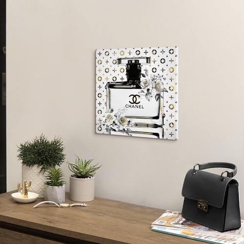 Summer Melody Perfume Bottles Canvas Wall Art
