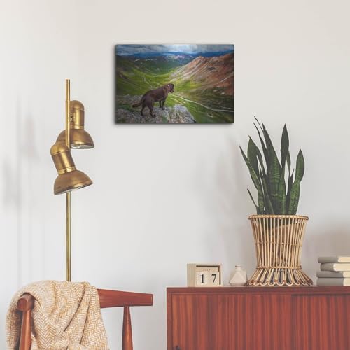 A Dog On An Adventure Metal Wall Art 24x16