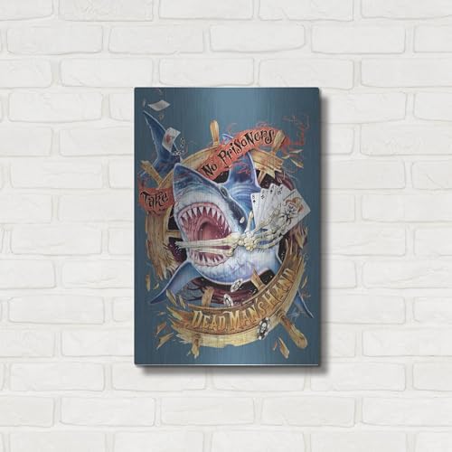 Dead Man Hand II Metal Wall Art by James Mazzotta 16x24