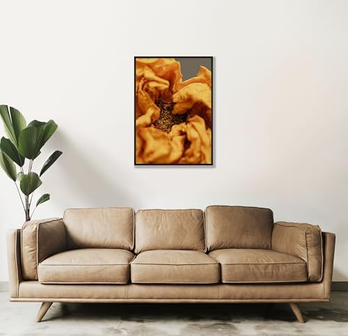 Dried Orange Flower Wall Art Poster Print