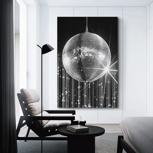 Vintage Funky Black and White Poster 12x18 Inch