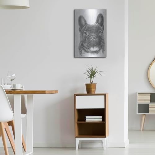 French Bulldog 3 Metal Wall Art by Barbara Keith