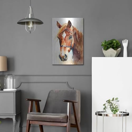 Horse 2 Metal Wall Art by Petals Prints Design