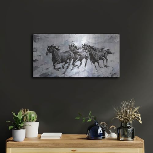 Gallop Metal Wall Art by Alexander Gunin 24x12