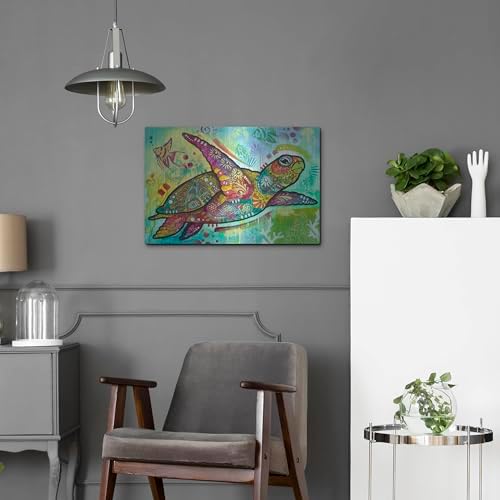 Luxe Metal Art Sea Turtle 2 Wall Art 24x16