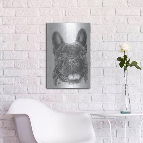 French Bulldog 3 Metal Wall Art by Barbara Keith