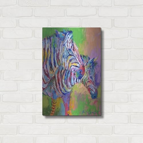 Zebra Metal Wall Art by Richard Wallich 16x24