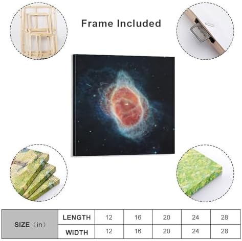 James Webb Space Telescope Poster Canvas Wall Art 24x24inch Framed Unframed