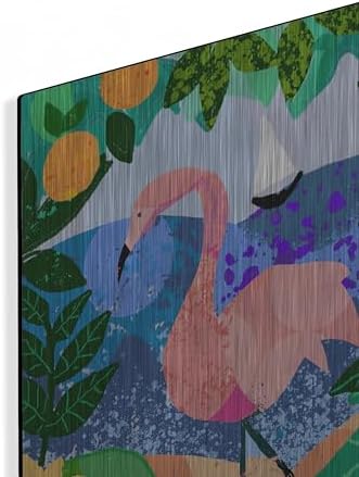 Final Flamingo Metal Wall Art by Holly McGee 16x24