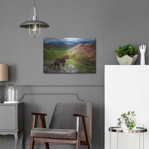 A Dog On An Adventure Metal Wall Art 24x16