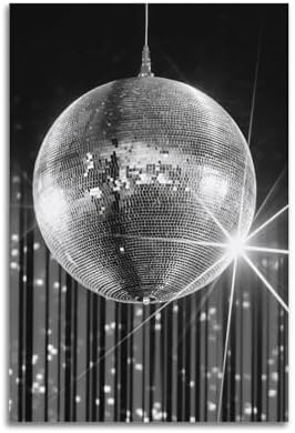 Vintage Funky Black and White Poster 12x18 Inch