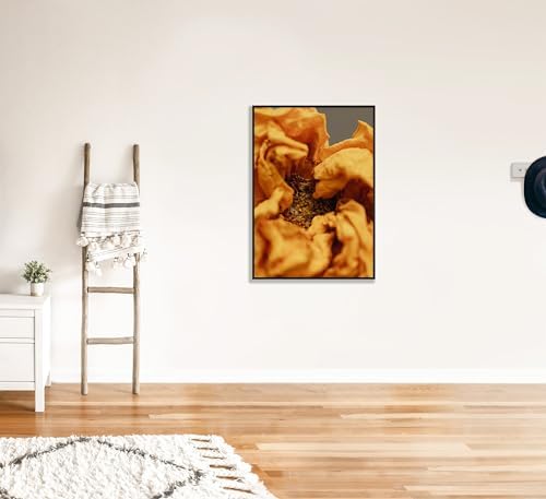 Dried Orange Flower Wall Art Poster Print