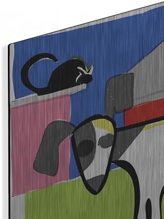 Dog on Farm Metal Wall Art 24x16 by Irena Orlov