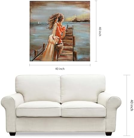 Empire Art Direct Romantic Girl Metal Wall Art